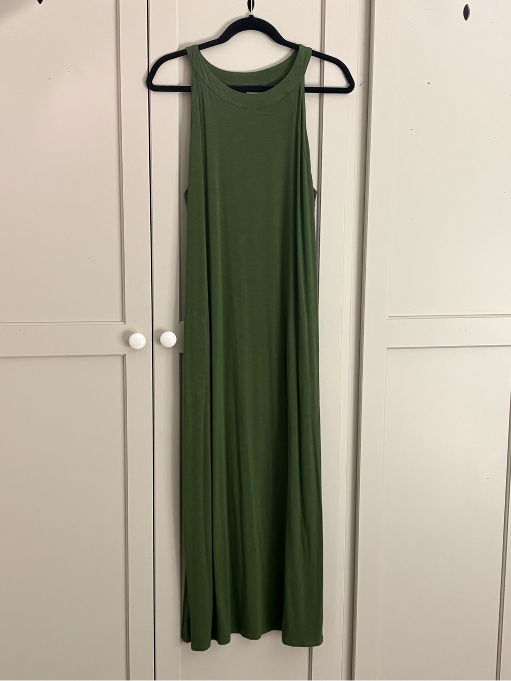 J. Jill Olive Green Sleeveless Maxi Dress
